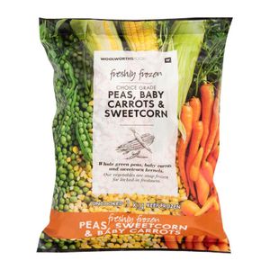 Freshly Frozen Peas, Baby Carrots & Sweetcorn Kernels 1 kg