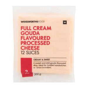 Full Cream Gouda Flavoured Processed Cheese Slices 200 g