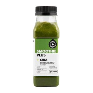 Cold Pressed Kiwi, Spinach, Mint Plus Chia Smoothie 250 ml