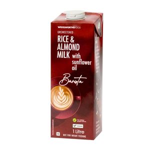Barista Unsweetened Rice and Almond Milk 1 L
