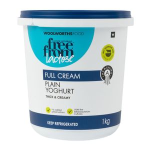 Lactose Free Ayrshire Full Cream Plain Yoghurt 1 kg
