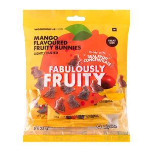 Fabulously Fruity Mango Flavoured Fruity Bunnies 5 x 25 g