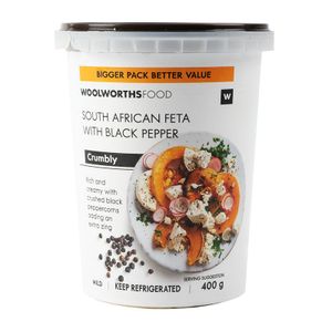 South African Feta with Black Pepper 400 g