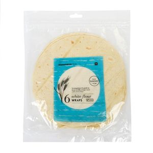 White Flour Wraps 6 pk