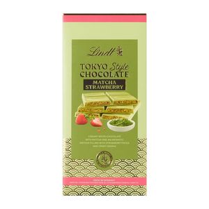 Lindt Tokyo Style Strawberry Matcha Chocolate Slab 145 g