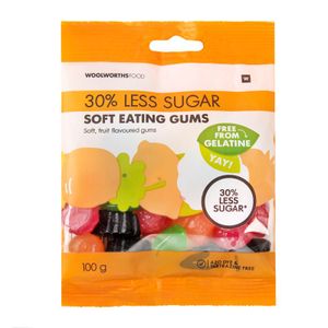 Less Sugar Soft Eating Gums 100 g
