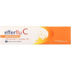 Efferflu C Immune Booster Orange Flavoured Effervescent Tablets 20 pcs