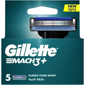 Gillette Mach 3 Plus Blade Cartridges 5 pcs