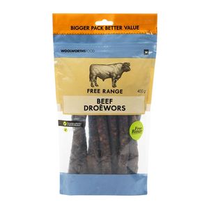 Free Range Beef Droewors 400 g