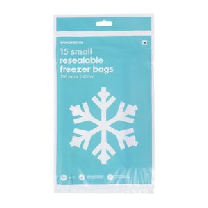 Small Resealable Freezer Bags 15 pk
