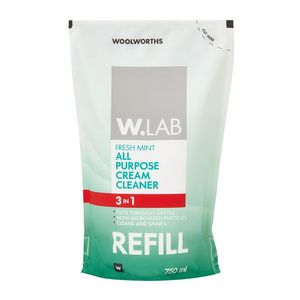W.Lab 3-in-1 Mint All Purpose Cream Cleaner Refill 750 ml