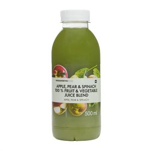 100 % Apple, Pear & Spinach Fruit & Vegetable Juice Blend 500 ml