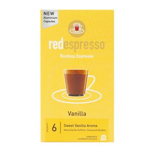 Red Espresso Vanilla Rooibos Tea Capsules 10 pk
