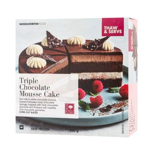 Frozen Triple Chocolate Mousse Cake 760 g