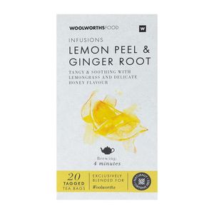 Lemon Peel and Ginger Root Infusions 20 pk