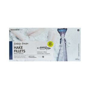 Freshly Frozen Skinless Hake Fillets 600 g