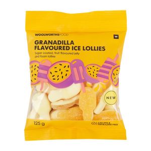 Granadilla Flavoured Jelly and Foam Lollies 125 g