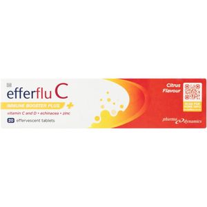 Efferflu C Immune Booster Plus Citrus Flavoured Effervecent Tablets 20 pcs
