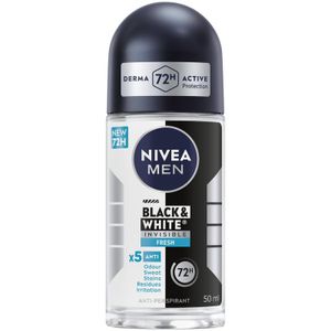 Nivea Men Black and White Fresh Invisible Roll On 50 ml