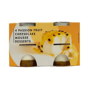 Passionfruit Cheesecake Mousse Desserts 4 pk