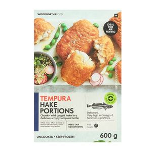 Frozen Tempura Hake Portions 600 g
