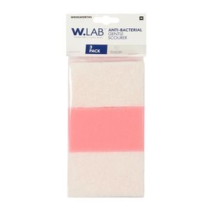 W.LAB? Anti-Bacterial Gentle Scourer 3 pk