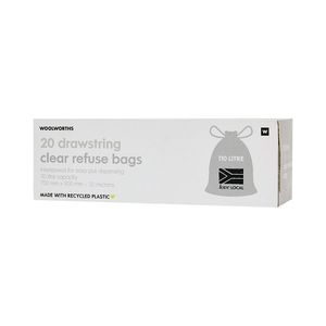 Clear Refuse Bag 20 pk