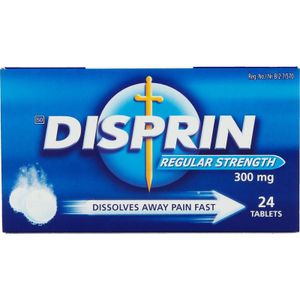 Disprin Regular Strength 300 mg 24 Tabs