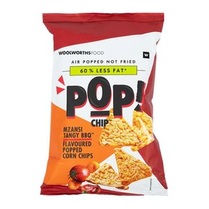Pop! Chip Mzanzi Tangy BBQ Flavoured Popped Corn Chips 85 g