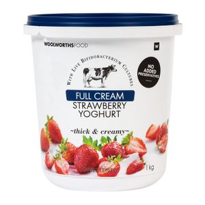 Full Cream Strawberry Yoghurt 1 kg