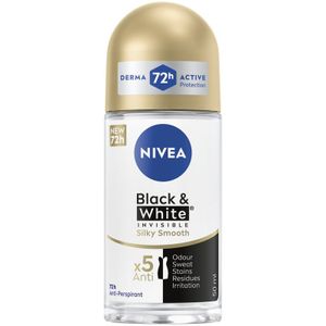 Nivea Black and White Invisible Silky Smooth Deodorant Roll On 50 ml