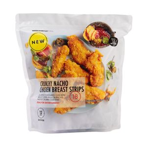 Frozen Crunchy Nacho Chicken Breast Strips 18 pk
