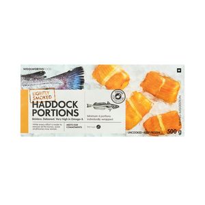 Frozen Lightly Smoked Haddock Portions 500 g
