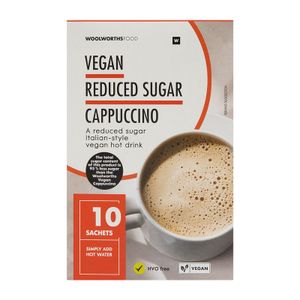 Reduced Sugar Vegan Instant Cappuccino Sachets 10 x 12.5 g