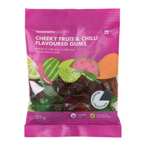 Cheeky Fruit And Chilli Flavoured Gums 125 g
