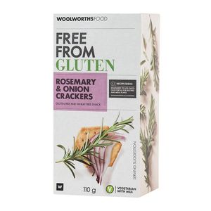 Gluten Free Rosemary and Onion Crackers 110 g