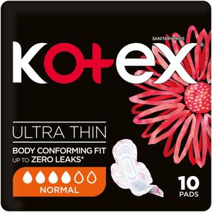 Kotex Normal with Wings Ultra Thin Pads 10 pk