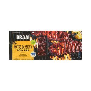 Sweet & Sticky St.Louis Style Pork Ribs Avg 1.4 kg