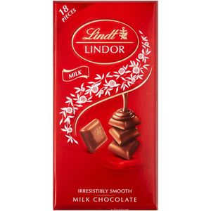 Lindt Lindor Milk Chocolate Slab 100 g