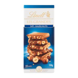 Lindt Les Grandes 34 % Hazelnut Milk Chocolate 150 g
