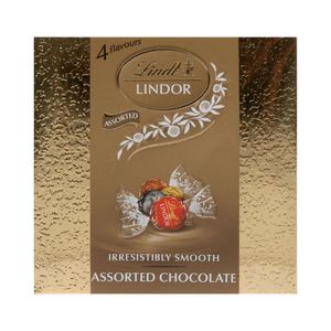 Lindt Lindor Assorted Chocolate Truffles in Gold Box 87.5 g
