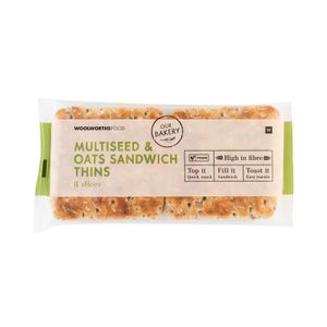 Multiseed & Oats Sandwich Thins 8 Slices