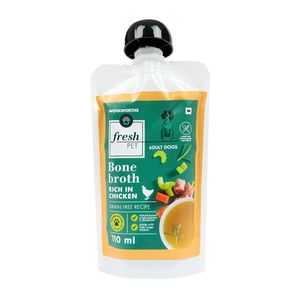 Fresh Pet Rich in Chicken Bone Broth For Adult Dogs 110 ml