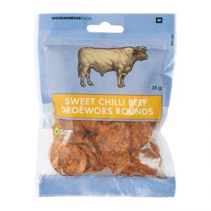 Sweet Chilli Beef Droewors Rounds 35 g