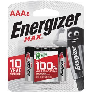 Energizer MAX AAA Alkaline Batteries 8 pk