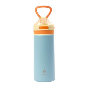 Manna Kids Blue and Orange Button Astor Stainless Steel Bottle 532 ml