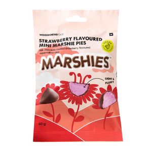 Strawberry Flavoured Mini Marshie Pies 60 g
