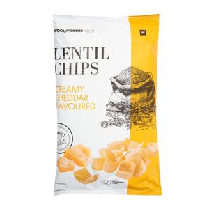Creamy Cheddar Flavoured Lentil Chips 100 g