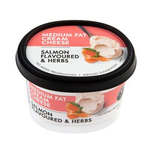 Salmon & Herb Flavoured Medium Fat Cream Cheese 175 g