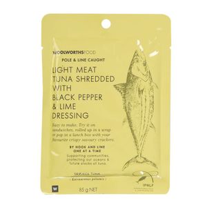 Light Meat Shredded Tuna in Black Pepper and Lime Dressing 85 g